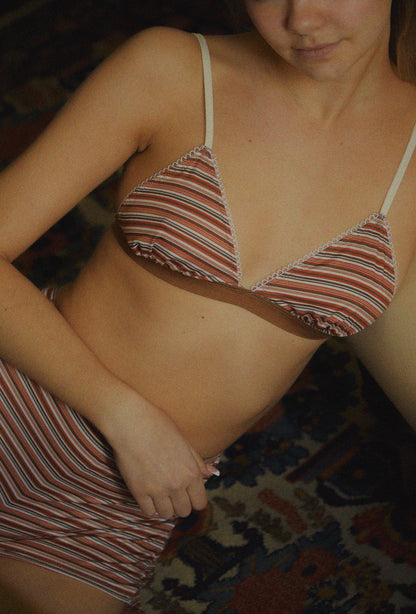 HENNA STRIPE TRIANGE BRALETTE