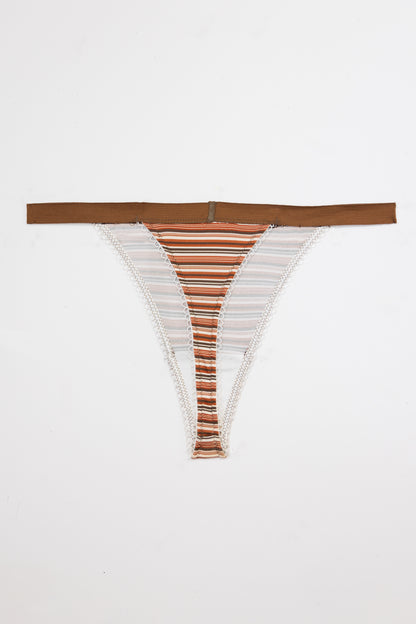 HENNA STRIPE SPORTY THONG