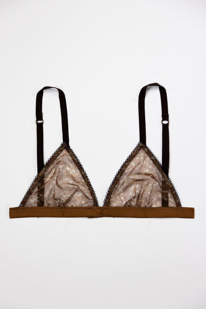 LACY MESH TRIANGLE BRALETTE