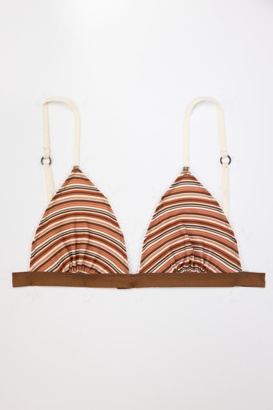 HENNA STRIPE TRIANGE BRALETTE